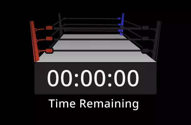 Plantilla de cuenta atrás con temática de boxeo