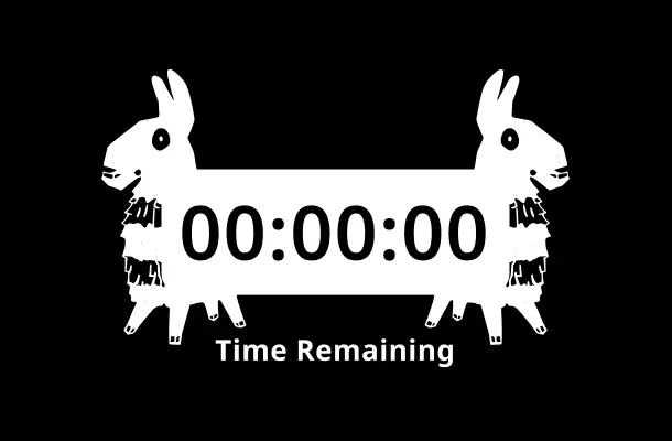 Plantilla de cuenta atrás con temática Fortnite